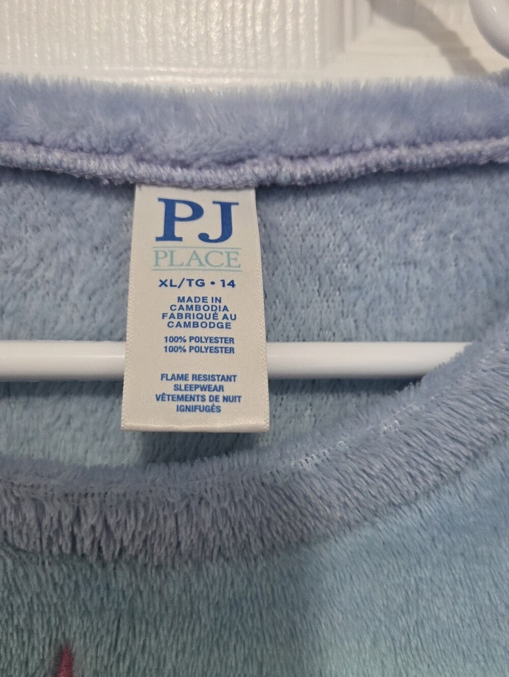 The Children's Place Girls Unicorn Blue & Purple Soft Fleece Pajamas Size XL 14 - Picture 5 of 11